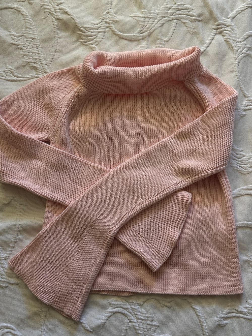 Women's Dusty Pink Turtleneck Sweater